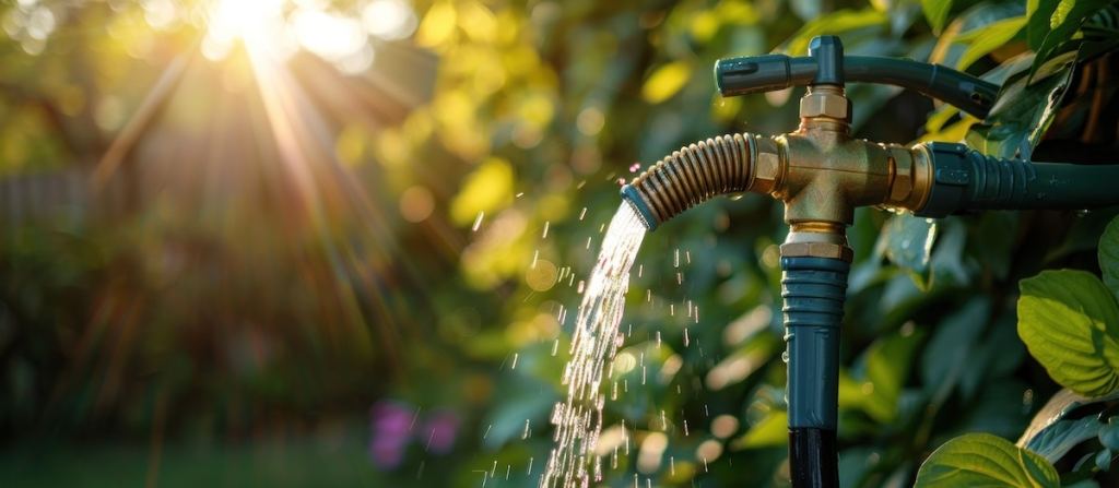 to water the plants in the garden