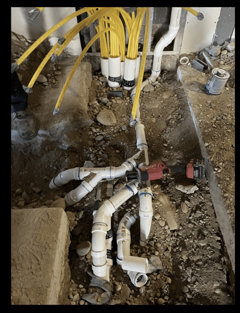 gas line yellow installation in Boise