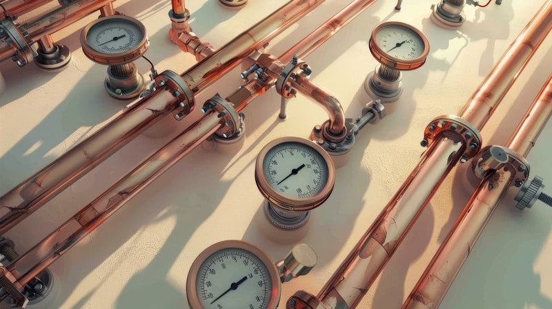 3d cartoon top down overhead view of metal water treatment control panel with water pressure dial --ar 16:9 --stylize 0 --weird 2700 Job ID: 7cdbc34f-66dc-446e-a375-f8d9f639b297