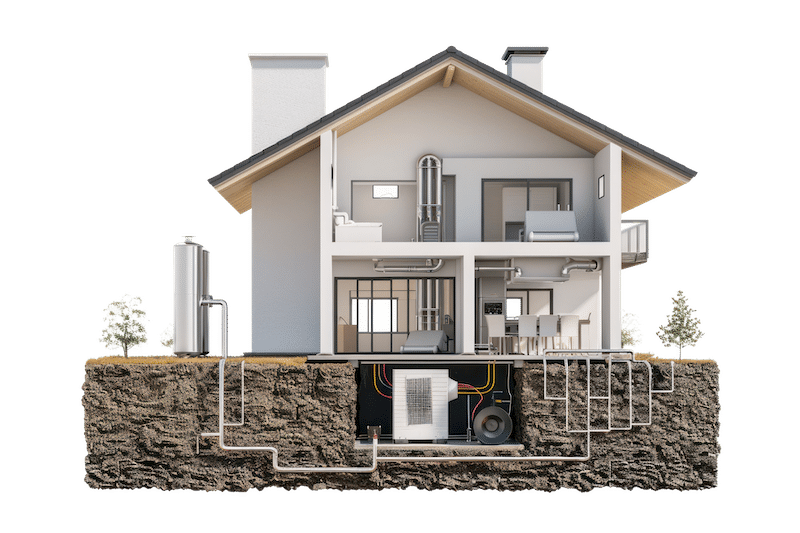 scheme of a household plumbing