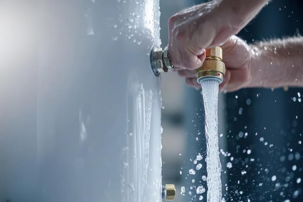 Water heater flushing
