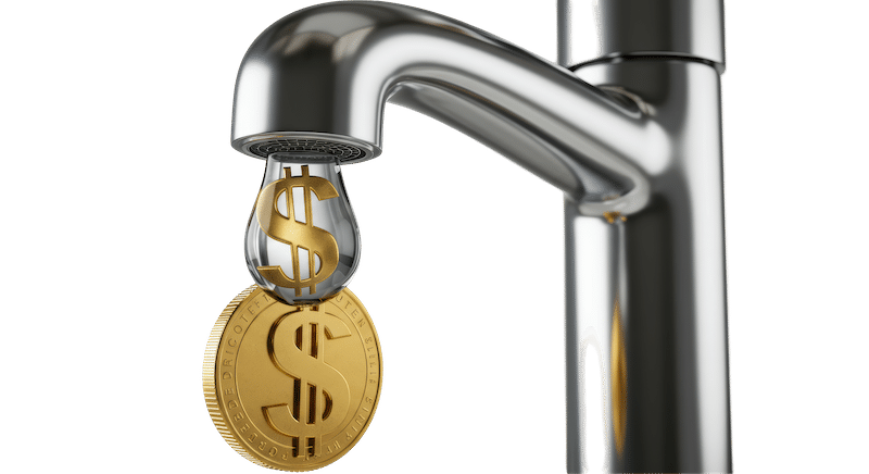 leaky faucet hose bib money down the drain